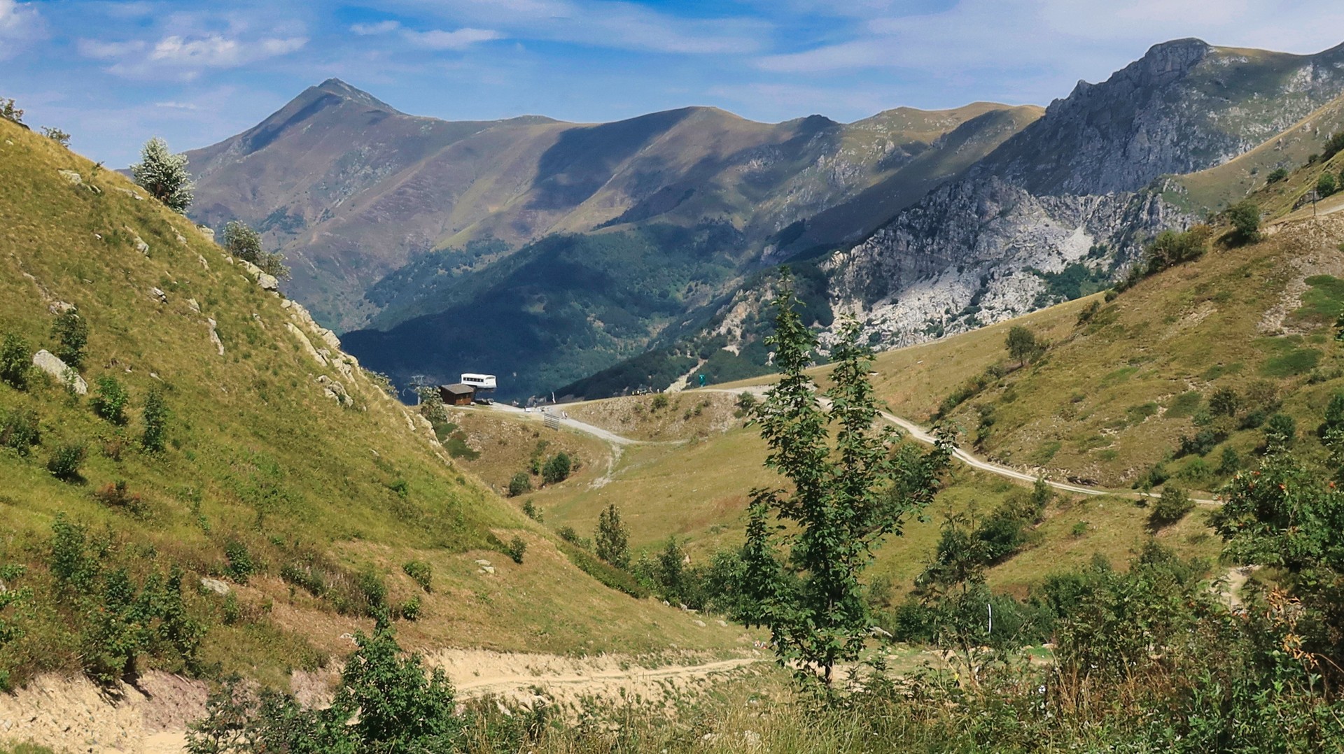 splendida vista sulle montagne di Limone Piemonte, nelle alpi marittime piemontesi